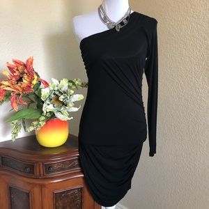 LinqLA One Shoulder Slinky Mini  Dress